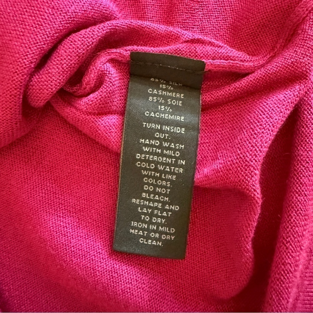 Saks Fifth Avenue Pink Fitted Short Sleeve T-Shirt - Picture 7 of 7